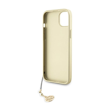 Guess 4G Charms Collection - pouzdro na iPhone 15 (hnědé)