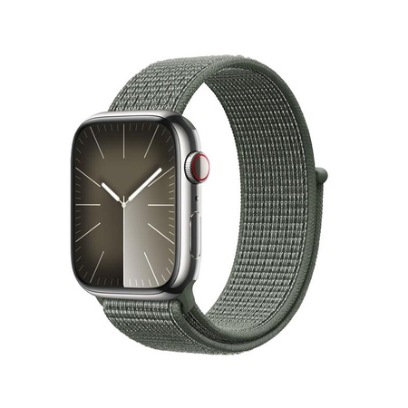 Crong Nylon - Pasek sportowy do Apple Watch 44/45/46/49 mm (Military Green)