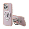 Karl Lagerfeld Ring Stand Karl & Choupette MagSafe - iPhone 15 Pro Case (rose)