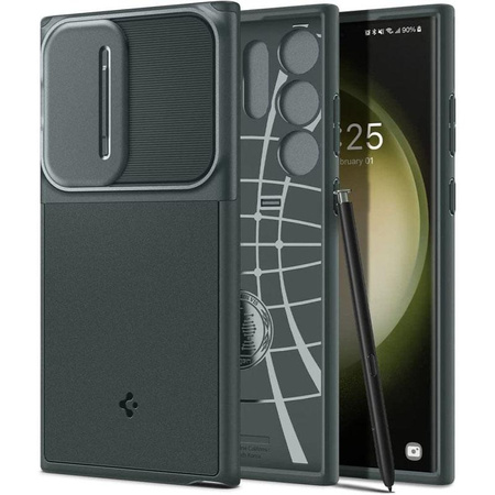 Spigen Optik Armor - tok Samsung Galaxy S23 Ultra (mélységzöld)