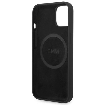 BMW Silicone Signature Logo Magsafe - Etui iPhone 14 Plus (czarny)