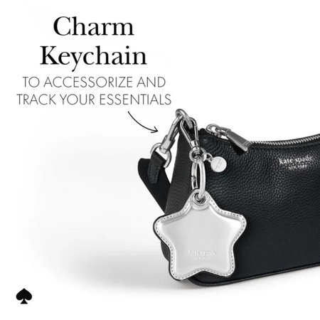Kate Spade New York Charm Keychain - Etui pendentif de protection pour Apple AirTag (Star)