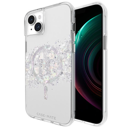 Case-Mate Karat MagSafe - iPhone 15 Plus case decorated with mother of pearl (A Touch of Pearl)