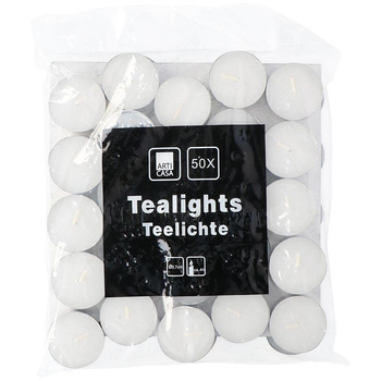 Arti Casa - Ohřívače na čajové svíčky bez vůně 50 ks.