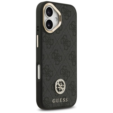 Guess 4G Strass Logo MagSafe - Hülle iPhone 17 (Schwarz)