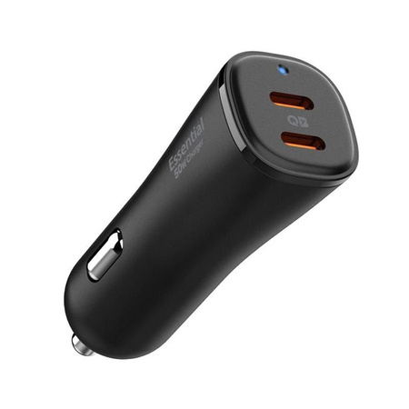 Spigen ArcStation Essential EV502 - Chargeur de voiture 2x USB-C PD + QC3.0 50W (Noir)