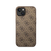 Guess 4G Metal Gold Logo - iPhone 15 Plus Tasche (braun)