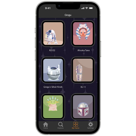 Star Wars - Pánt Apple Watch-hoz 38/40/41/42/44/45/49 mm (The Mandalorian Grogu Using The Force 3D)
