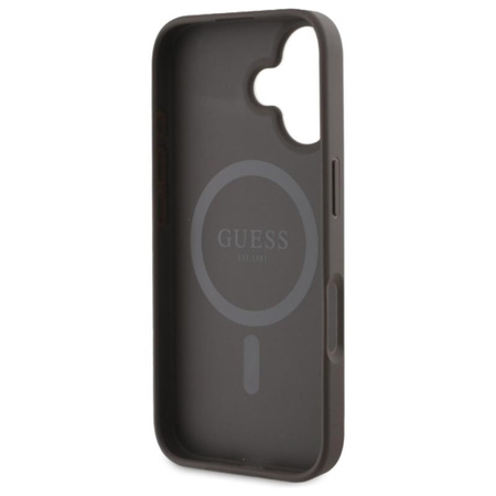 Guess Peony On 4G Background MagSafe - iPhone 16 Case (brown)