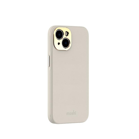 Moshi Napa Slim MagSafe - kožené pouzdro pro iPhone 14 (šedá)