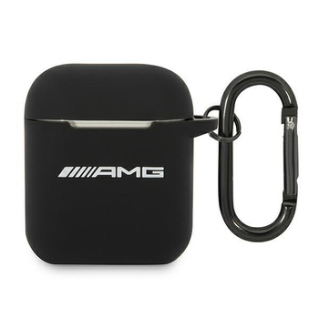 Étui en silicone AMG Big Logo - AirPods (noir)