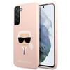 Karl Lagerfeld Silikon Ikonik Karl`s Head - Samsung Galaxy S22+ Hülle (rosa)