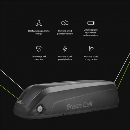 Green Cell - Batterie 15Ah (540Wh) pour vélo électrique E-Bike 36V