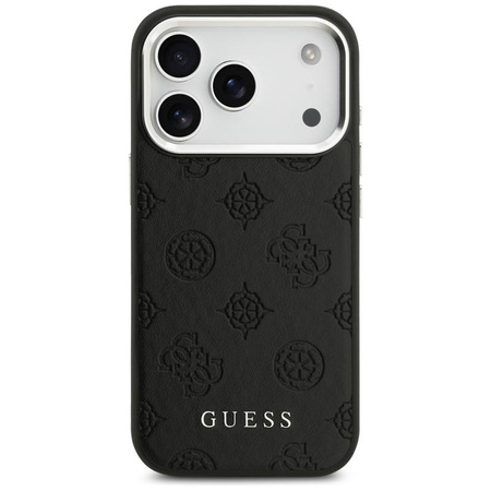 ETUI DO IPHONE 17 PRO do MAGSAFE GUESS ORYGINALNE CZARNE SKÓRZANE MODNE