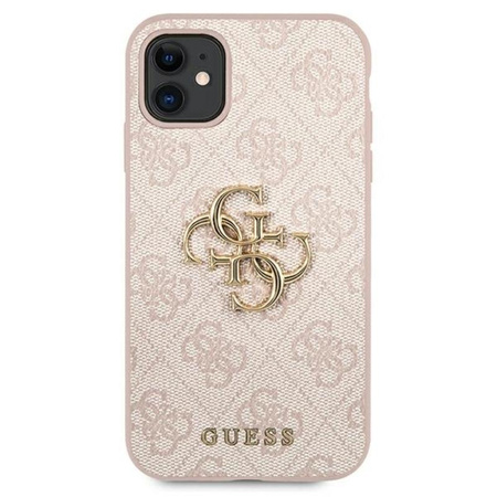 Guess 4G Big Metal Logo - Coque iPhone 11 (rose)