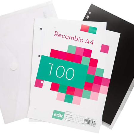 BT21 - pořadač A4 se stránkami (4 kroužky, gumička)