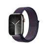 Crong Nylon - Bracelet sport pour Apple Watch 44/45/46/49 mm (Midnight Blue)