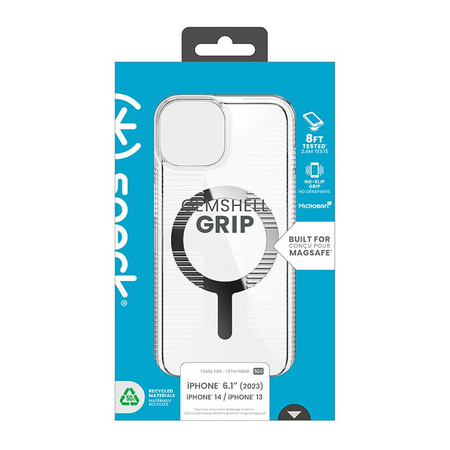 Etui do iPhone 13 14 15 do MagSafe Speck Gemshell Grip Oryginalne Bezbarwne