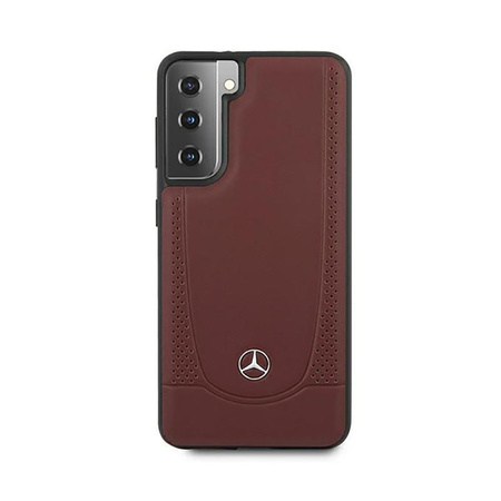 Mercedes Leather Urban Line - Hülle für Samsung Galaxy S21+ (Rot)