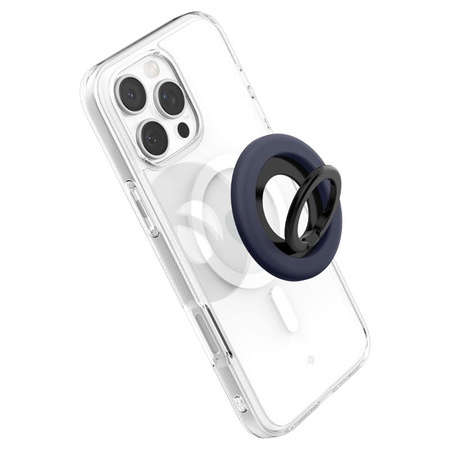 Spigen Nano Pop MagSafe Phone Ring - Magnetischer Fingerhalter mit Standfunktion (Bluberry Navy)