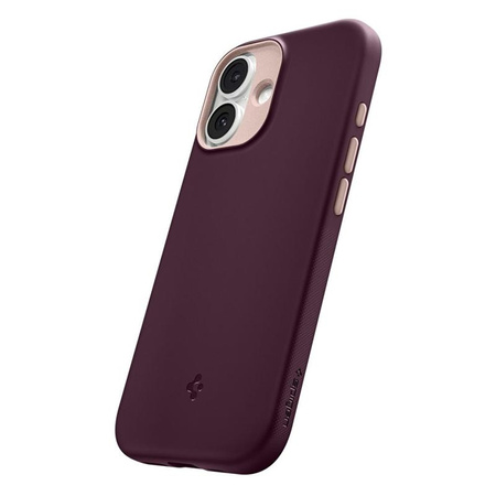 ETUI DO IPHONE 17 do MAGSAFE SPIGEN NANO ORYGINALNE BURGUNDOWE ELEGANCKIE