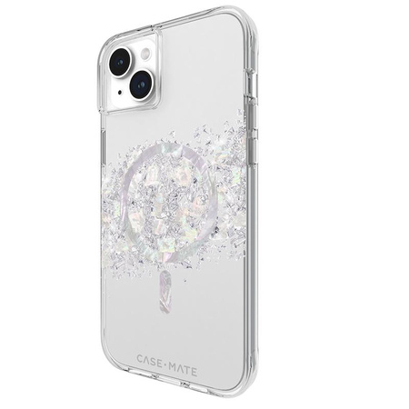 Case-Mate Karat MagSafe - Coque pour iPhone 15 Plus décorée de nacre (A Touch of Pearl)