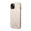 Guess 4G Metall Gold Logo - iPhone 14 Plus Tasche (rosa)