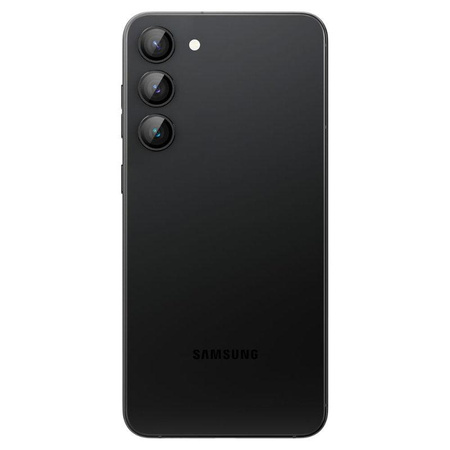 Spigen Optik.Protection de l'objectif de l'appareil photo TR - Verre de protection de l'objectif 2 pcs. pour Samsung Galaxy S23 / S23+ (Noir)