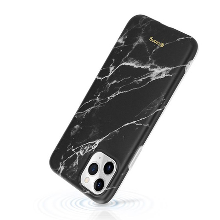 Crong Marble Case – iPhone 11 Pro Hülle (Schwarz)