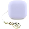 Guess Glossy Effect Printed Classic Logo & Charm - TWS Bluetooth-Kopfhörer + Ladetasche (lavendel)