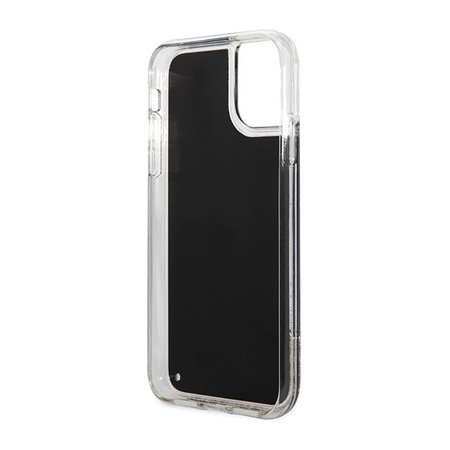 Karl Lagerfeld Liquid Glitter Gatsby - Coque pour iPhone 11 (noir)