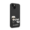 Karl Lagerfeld Liquid Silicone Karl & Choupette MagSafe - Coque pour iPhone 14 Plus (noir)