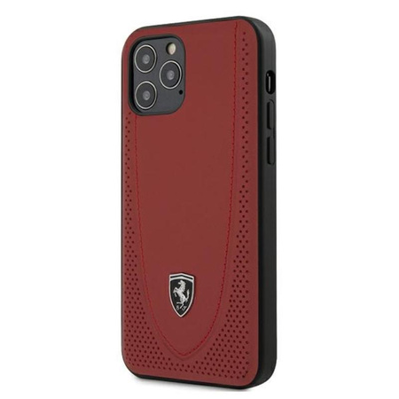 FERRARI Off Track Perforated - Coque iPhone 12 / iPhone 12 Pro (rouge)