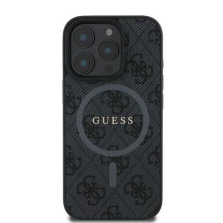 Guess 4G Ring Classic Logo MagSafe - Case for iPhone 16 Pro (black)