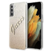 Guess Glitter Gradient Script - Samsung Galaxy S21 Case (Gold)