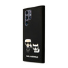 Karl Lagerfeld Slilicone Karl & Choupette - Samsung Galaxy S22 Ultra Case (black)