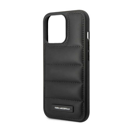 Karl Lagerfeld Puffy Elongated Logo - iPhone 14 Pro Tasche (schwarz)