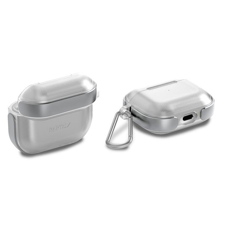 X-Doria Raptic Air - Étui pour AirPods 3 avec mousqueton (Argent)