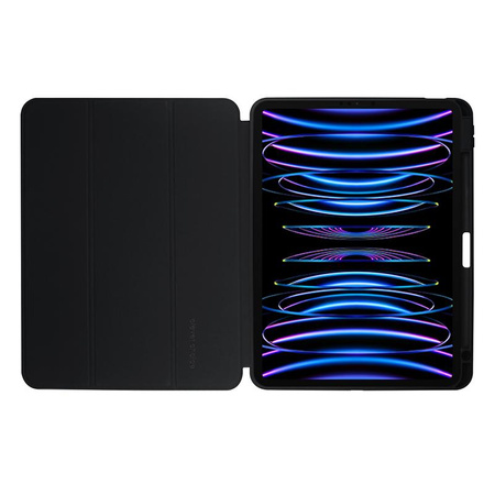 Crong PrimeFolio - iPad Air 11" Tasche M3 (2025) / iPad Air 11" M2 (2024) / iPad Air 10.9" (5. - 4. Gen.) / iPad Pro 11" (2022-2021) (schwarz/transparent)