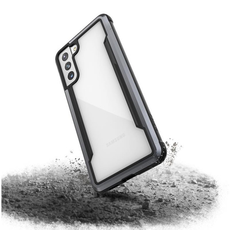 X-Doria Raptic Shield - Etui aluminiowe Samsung Galaxy S21+ (Antimicrobial protection) (Black)