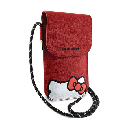 Hello Kitty Leather Hiding Kitty Cord - Phone crossbody bag (red)