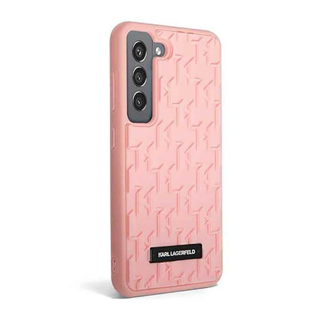 Karl Lagerfeld Monogram 3D Pattern - Samsung Galaxy S23 Case (pink)