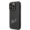 Karl Lagerfeld Signature Logo Cardslot - iPhone 14 Pro Max tok (fekete)