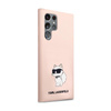 Karl Lagerfeld Silicone Choupette - Case for Samsung Galaxy S24 Ultra (Pink)