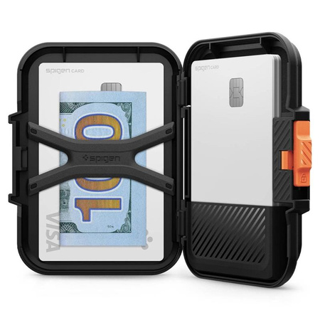 Spigen Lock Fit MagSafe - mágneses pénztárca (fekete)