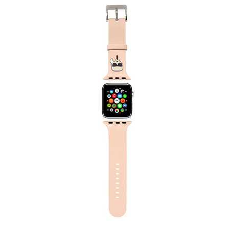 Karl Lagerfeld Silikon Karl Head - Armband für Apple Watch 38/40/41 mm (rosa)