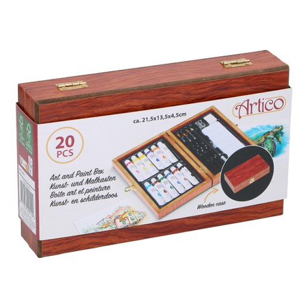 Artico - Art painting set in wooden box 20 pcs
