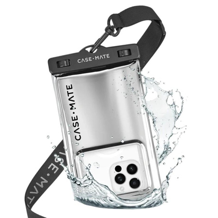 Case-Mate Waterproof Floating Pouch - Étui étanche pour smartphones (Silver Chrome)