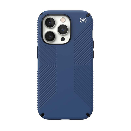 Speck Presidio2 Grip MagSafe - Anti-Slip Case for iPhone 14 Pro (Coastal Blue / Black / White)