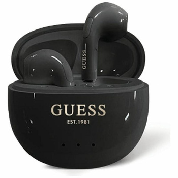 Guess fényes hatású tojás alakú nyomtatott klasszikus logó - TWS Bluetooth fejhallgató + töltőtáska (fekete)